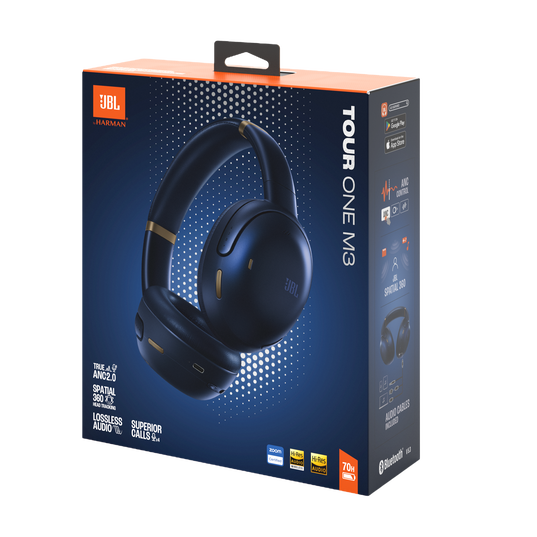 JBL Tour One M3 - Blue - Wireless over-ear Noise Cancelling headphones - Detailshot 15